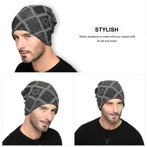 Beanie Hat Knit Hat Winter Skull Wool Hat - Picture 2 of 5